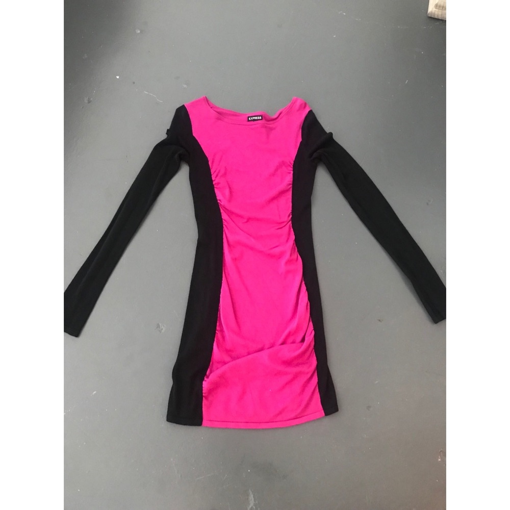 Express Pink & Black Dress